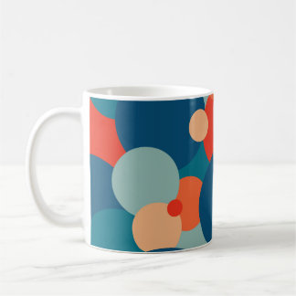 Vintage Retro Geometrischer Hippie Boho Funky Farb Kaffeetasse