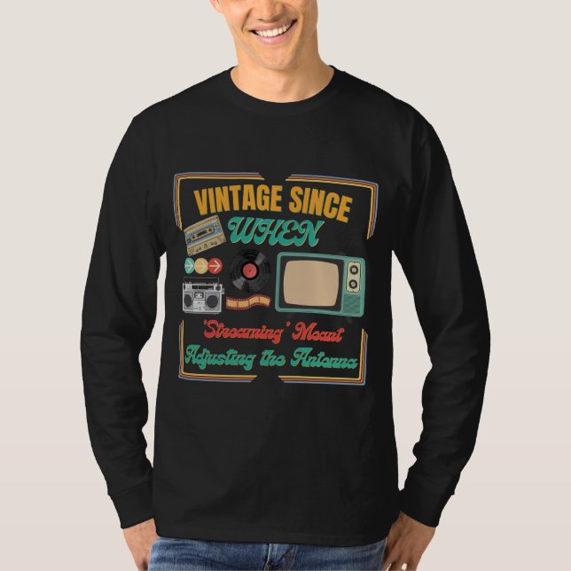Vintage Retro-Geschenkidee T - Shirt - Retro Gebur (Vorderseite)