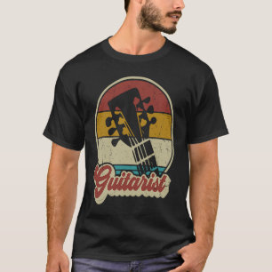 Vintage Retro Gitarre für Männer Frauen Gitarrist T-Shirt