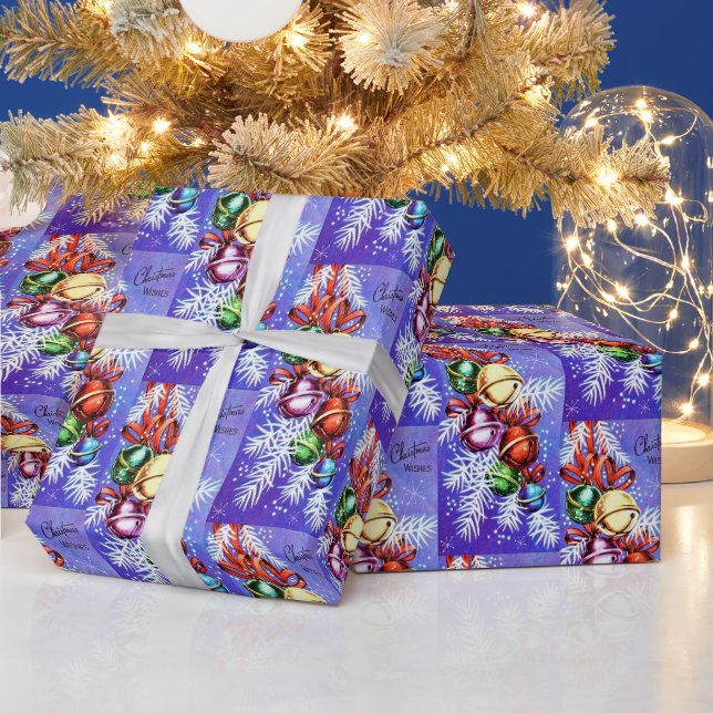 Vintage Retro-Glühbirnen Weihnachtsverpackung Part Geschenkpapier (Feiertage)