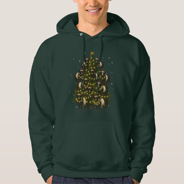 Vintage Retro Gürtel-Galloway-Weihnachtsbaum mit G Hoodie (Vorderseite)