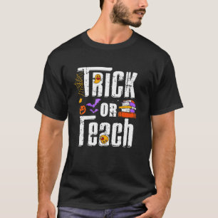 Vintage Retro Halloween Streich oder Lehre Gespens T-Shirt