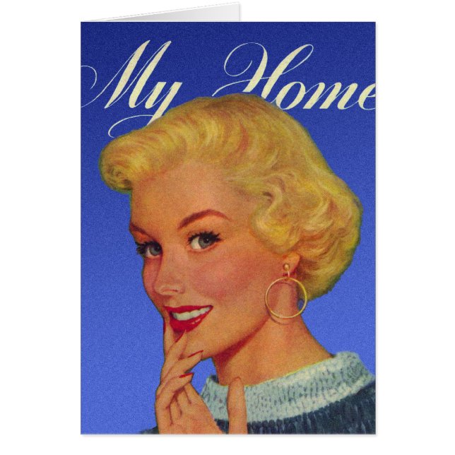 Vintage Retro Hausfrau der Frauen-40s mein Haus (Vorne)