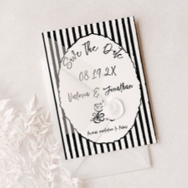 Vintage Retro-Hochzeit speichert das Datum Save The Date