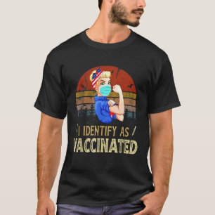Vintage Retro Ja, ich erkenne als geimpft T-Shirt