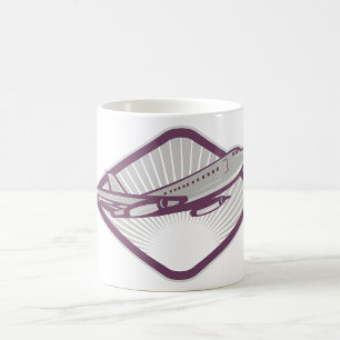 Vintage Retro-Jet-Flugzeug-Luftfahrt Kaffeetasse