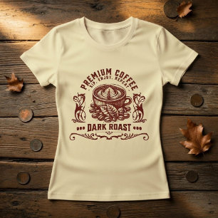Vintage Retro Kaffeetrinker T-Shirt