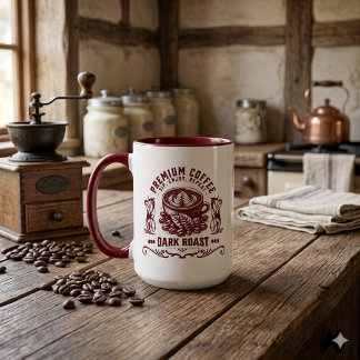 Vintage Retro Kaffeetrinker Tasse