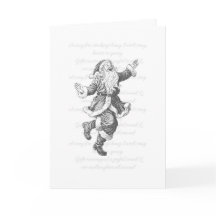 Vintage Retro-Karte des Weihnachtsmanns