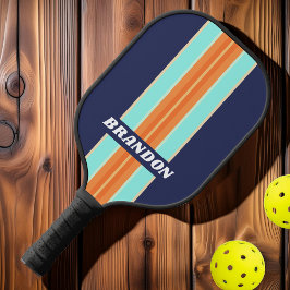 Vintage Retro-Kundgebung Strips mit Namen Pickleball Schläger