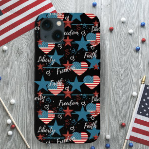 Vintage Retro Liberty Faith und Freiheit USA Case-Mate iPhone Hülle