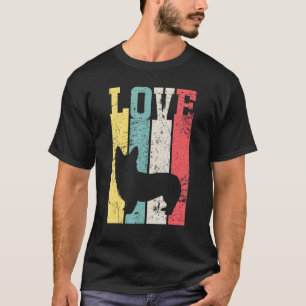 Vintage Retro Liebe Corgi T-Shirt