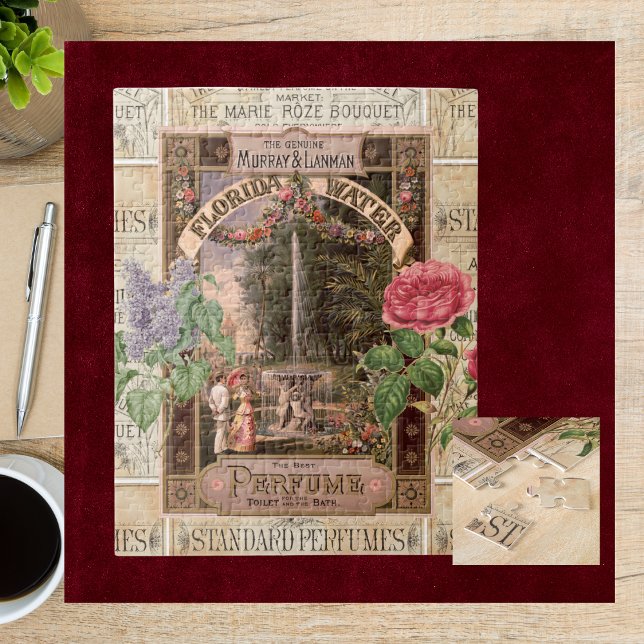 Vintage Retro Lilac Rose Parfüm Seife (1000+ Piece Puzzle Set - Challenge
)