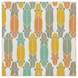 Vintage Retro-Longboards Gemustert Stoff