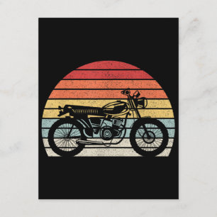 Vintage Retro Motorrad Begleitkarte