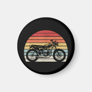 Vintage Retro Motorrad Magnet