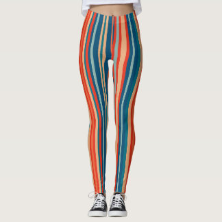 Vintage Retro-nahtlose Muster Leggings