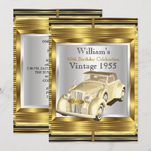 Vintage Retro Oldtimer Gatsby Deco Party Einladung