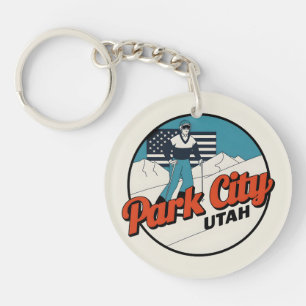 Vintage Retro Park City Utah Mountain cadeaux