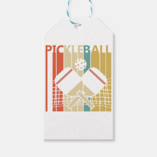 Vintage Retro Pickleball Geschenkanhänger
