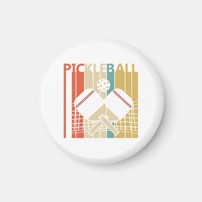 Vintage Retro Pickleball  Magnet (Vorne)