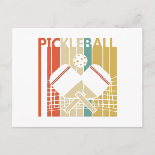 Vintage Retro Pickleball Postkarte
