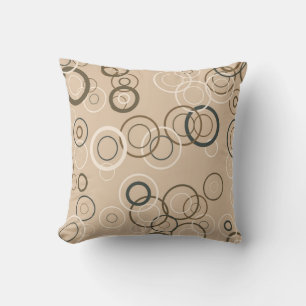 Vintage Retro Pop Carrés Abstrait Art Coussin