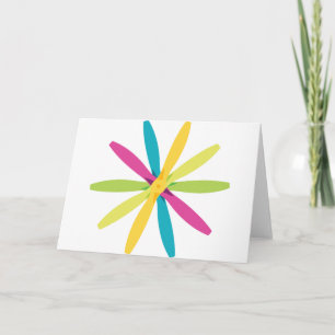 Vintage Retro Propeller Blume Flugzeugprop Design Karte