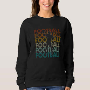 Vintage Retro Quarterback Football Sweatshirt