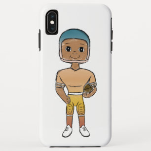 vintage Retro-Regenbogen-Fußballspieler Ombre  Case-Mate iPhone Hülle