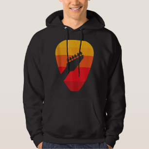 Vintage Retro Rock & Roll Music und Gitarre Hoodie