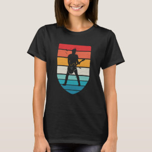 Vintage Retro Rock & Roll Music und Gitarre T-Shirt