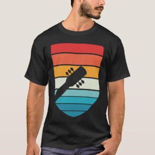 Vintage Retro Rock & Roll Musik und Gitarre T-Shirt