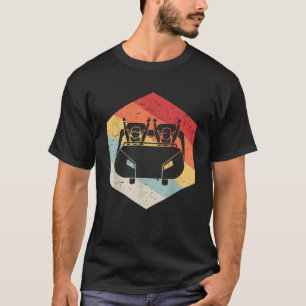 Vintage Retro Roller Untersetzer 80th s Rivival Ge T-Shirt