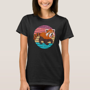 Vintage Retro Roter Panda Spaß Rote Pandas Tier Gr T-Shirt
