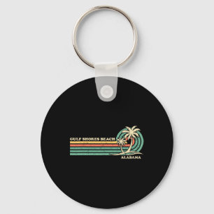 Vintage Retro Sommerferien Alabama Golfküste Schlüsselanhänger