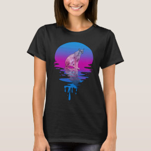 Vintage Retro Sonnenuntergang Luchs T-Shirt