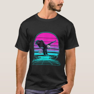 Vintage Retro Sonnenuntergang Weißkopfseeadler T-Shirt