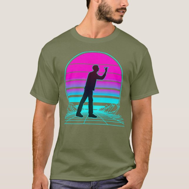 Vintage Retro-Sonnenuntergänge T-Shirt (Vorderseite)