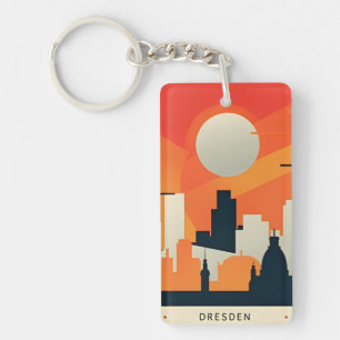 Vintage Retro Souvenir Dresden Deutschland Schlüsselanhänger