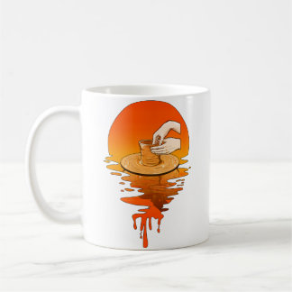 Vintage Retro Stil Keramik Kaffeetasse