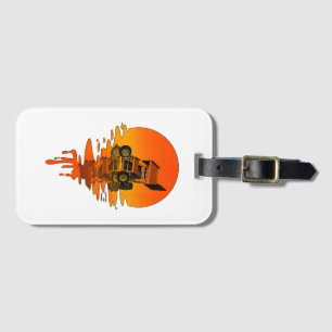 Vintage Retro-Style Sprint Car Racing Gepäckanhänger