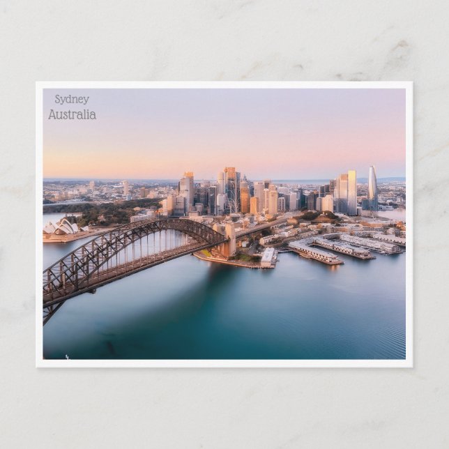 Vintage Retro Sydney Australien Australie Postkarte (Vorderseite)