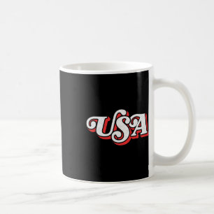Vintage Retro Typografie Patriotic 4. Juli Kaffeetasse