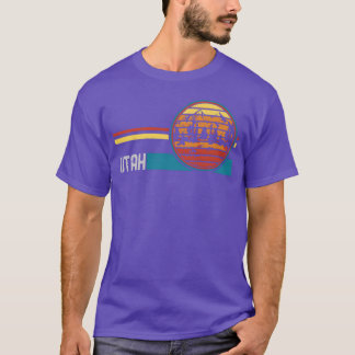 Vintage Retro Utah 80er 70er Utah Berg Freund T-Shirt