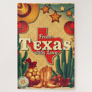 Vintage Retro Weihnachten Aus Texas mit Liebe