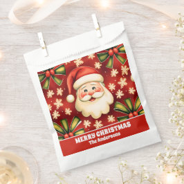 Vintage Retro Weihnachtsmann Geschenktütchen