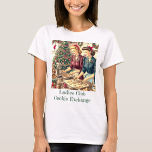 Vintage Retro Weihnachtsplätzchen-Austausch T-Shirt