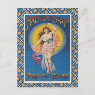 Vintage Retro-Werbung, Maypole-Seife, Postkarte