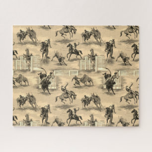 Vintage Retro Western Rodeo Cowboy